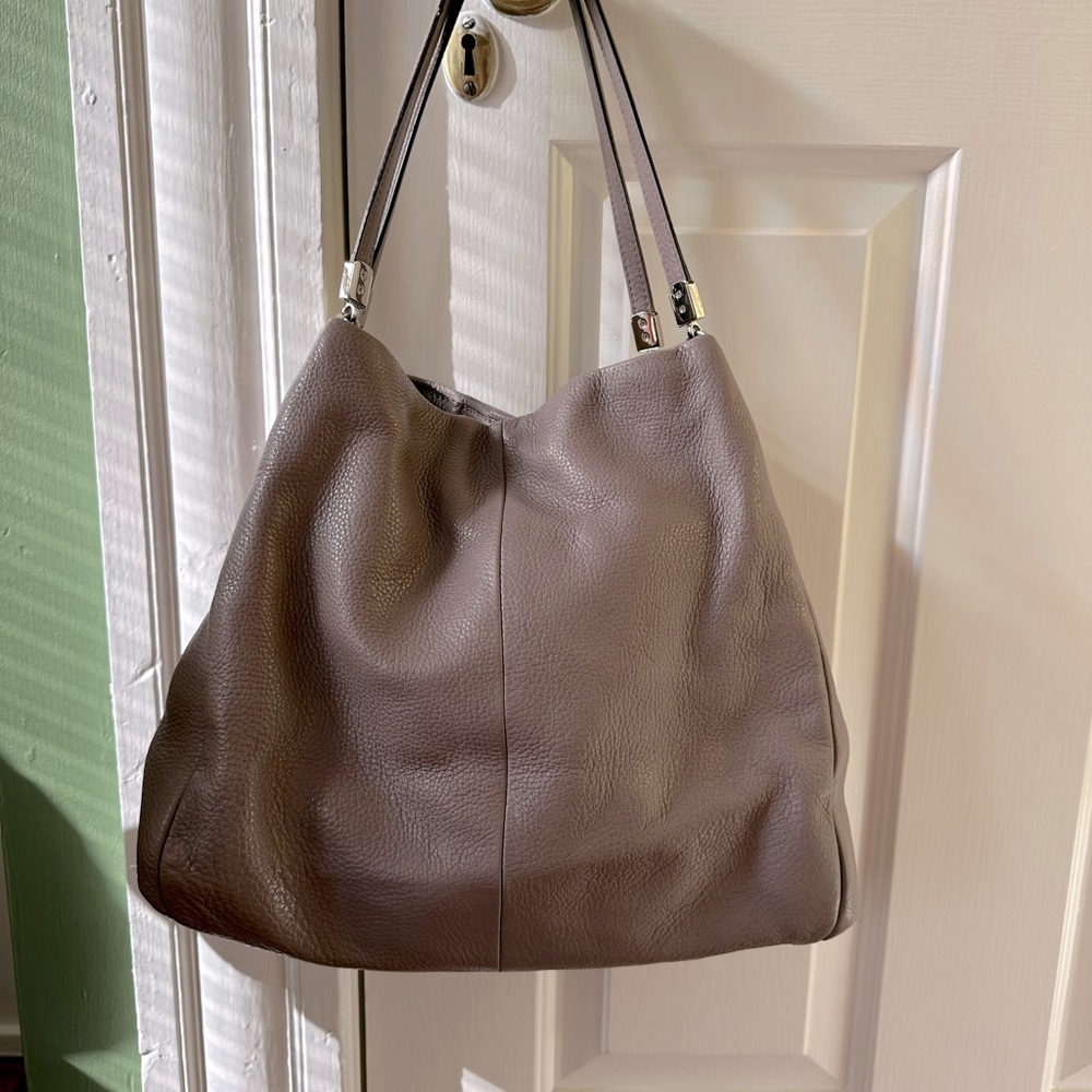 Coach Madison Maggie Leather Lilac/Gray Bag
